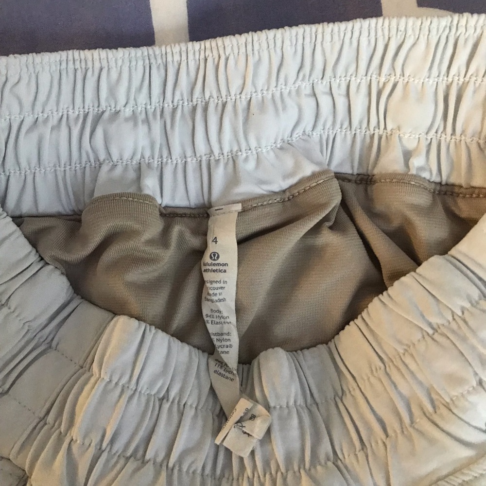 White Lululemon Shorts